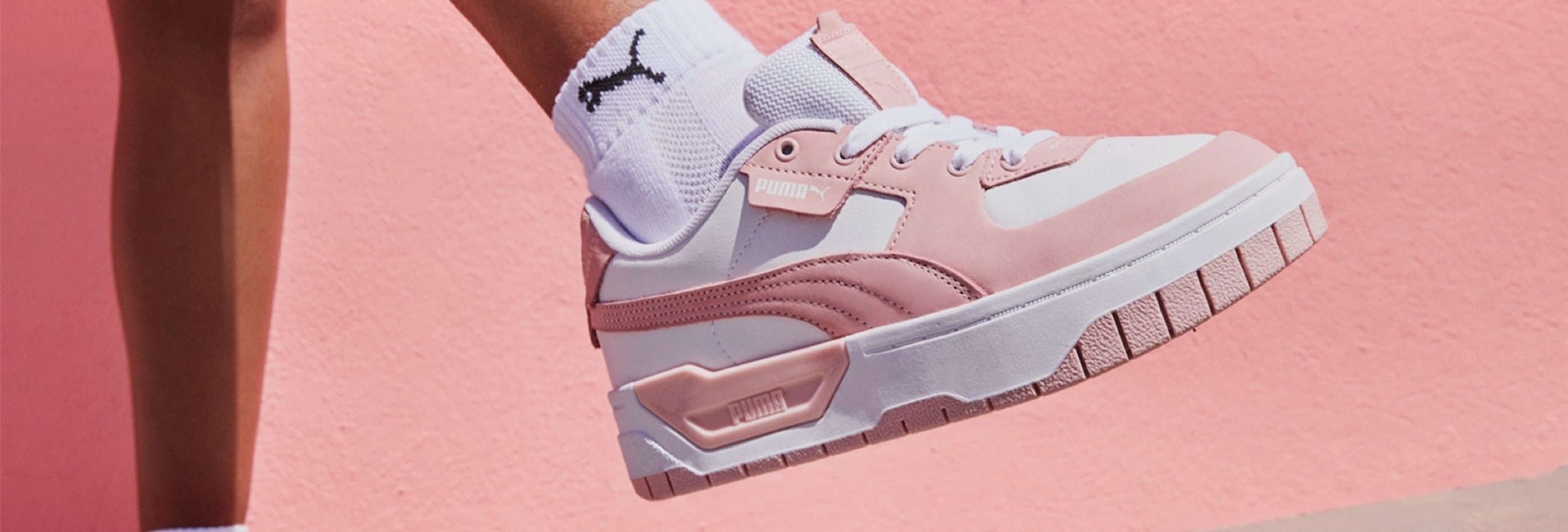 pink puma cali sport tie dye